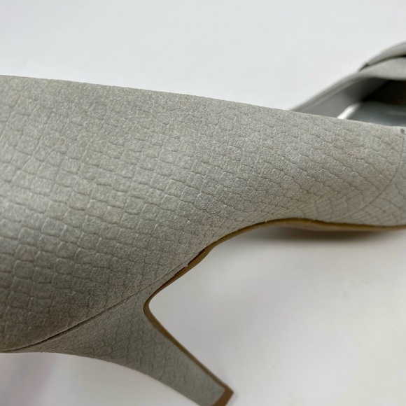 Women’s Elegant Gray Peep-Toe Heels Size 9 - Picture 6 of 9